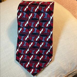 Stylish Red and Black Men's Tie
